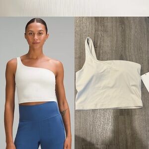 NWT (6) Lululemon Ribbed Nulu Asymmetrical Yoga Tank Top One Shoulder Sports Bra